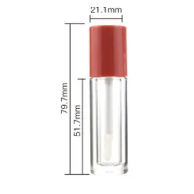 Vỏ son bóng tròn nắp đỏ 5.5ml – mã NXM0872