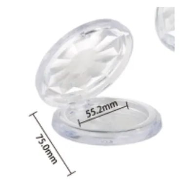 Hộp phấn tròn trong nắp vân hoa 75mm – ảnh 4