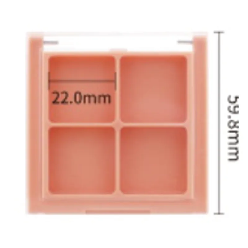 Hộp phấn vuông 4 ô 59.8mm – mã NXM1016