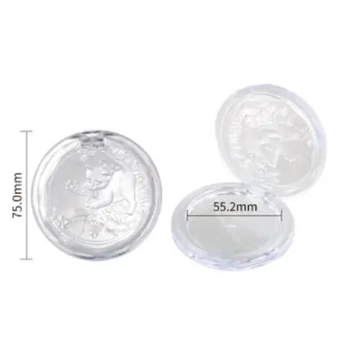 Hộp phấn tròn nắp chạm nổi 75mm – ảnh 2