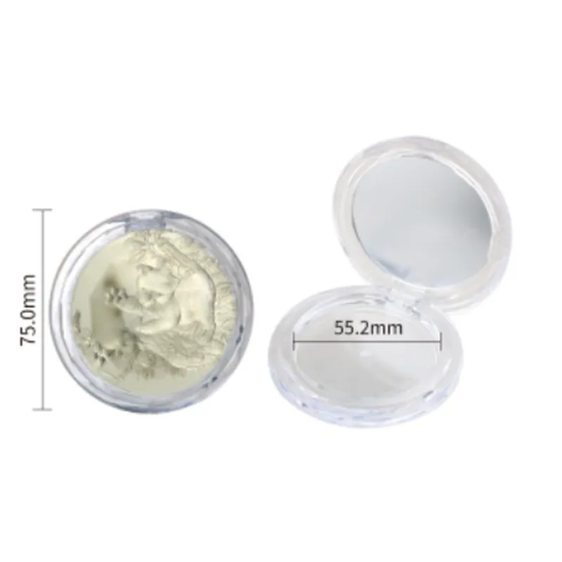 Hộp phấn tròn nắp chạm nổi 75mm – mã NXM1022