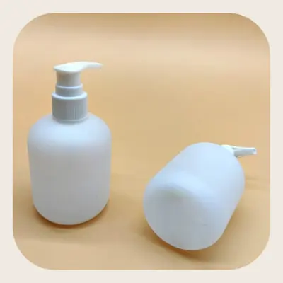 Chai nhựa trắng vòi bơm dáng tròn lùn – mã NXP0012