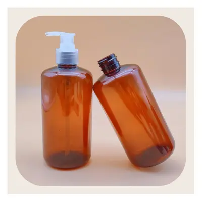 Chai Boston nâu trà dung tích lớn vòi bơm – mã NXP0018