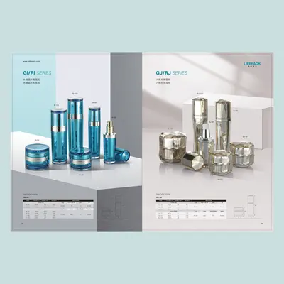 Bộ chai + hũ acrylic xanh dương và bạc – mã NXP0034