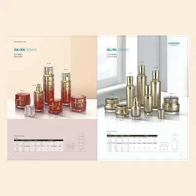 Bộ chai + hũ acrylic đỏ và vàng champagne – mã NXP0035
