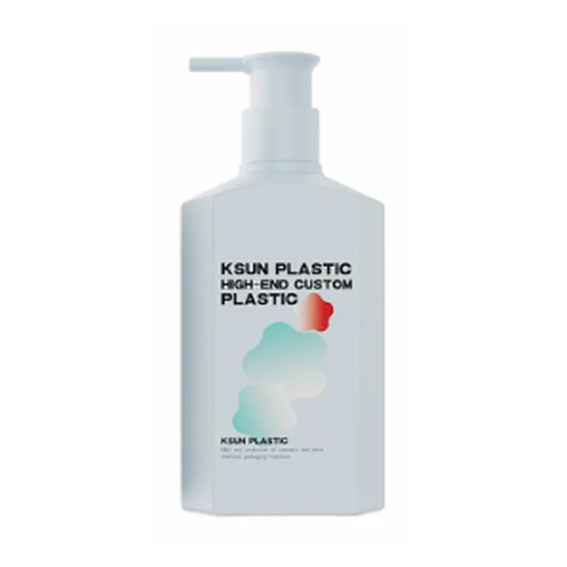 Chai lotion vuông trắng xanh vòi bơm – mã NXP0198