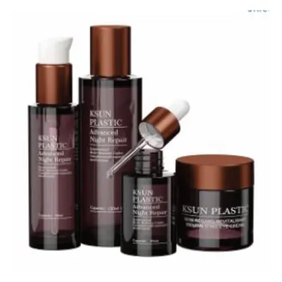 Bộ chai + hũ skincare nâu rượu – mã NXP0202