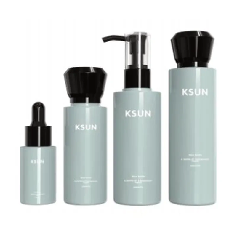 Bộ chai skincare xanh mint nắp đen – mã NXP0207