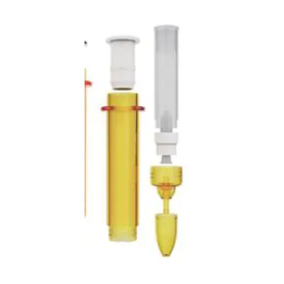 Ống tiêm mỹ phẩm vàng đầu kim nhựa – mã NXP0238