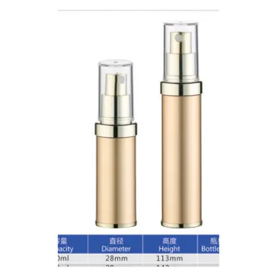 Chai hút chân không vàng champagne 50ml / 30ml – mã NXP0308