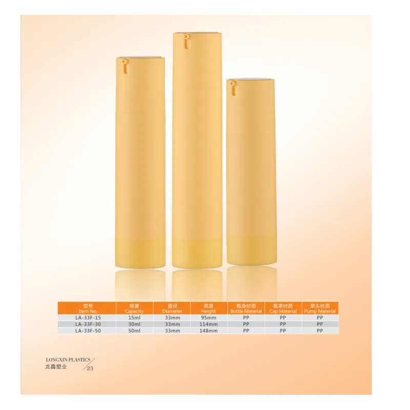 Chai hút chân không vàng cam mờ – mã NXP0314