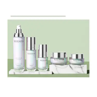 Bộ chai + hũ acrylic bạc – mã NXP0325