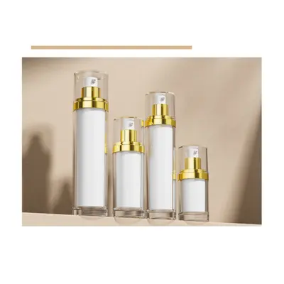Hũ acrylic trong nắp vàng 120ml bộ – ảnh 3