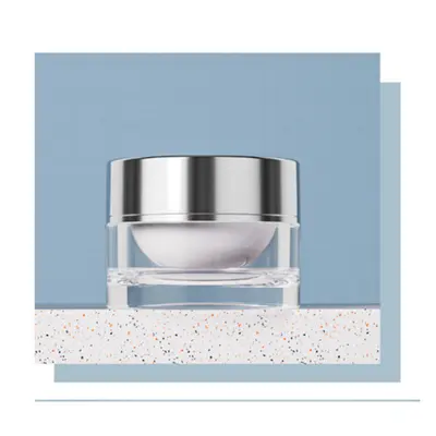 Bộ chai + hũ acrylic trắng nắp bạc 120ml – ảnh 3