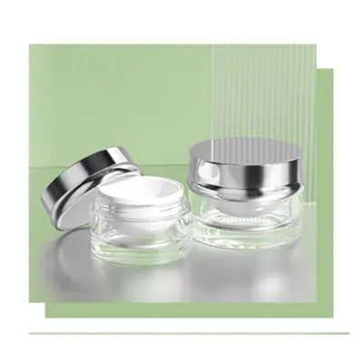Bộ chai + hũ acrylic trắng nắp bạc 120ml – ảnh 6