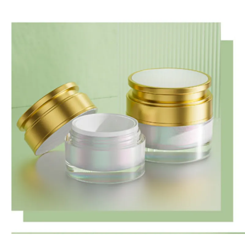 Hũ acrylic ngọc trai nắp vàng – mã NXP0333