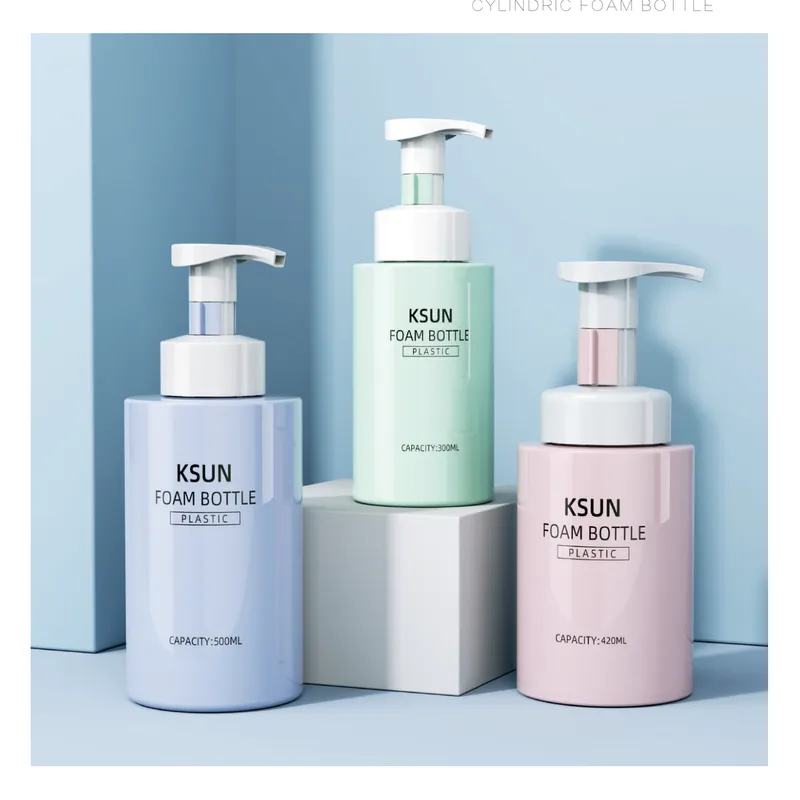 Chai tạo bọt tròn số 4 (vai tròn pastel) – mã NXP0378