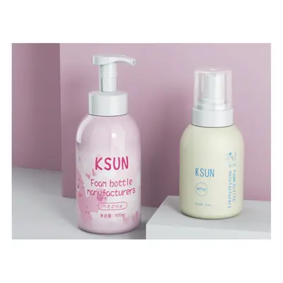 Chai tạo bọt vai tròn số 2 (hồng, kem) – ảnh 2