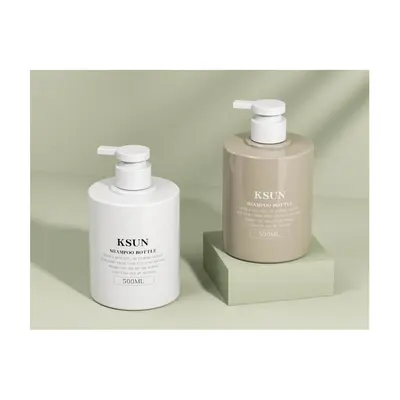 Chai tròn vuông góc số 2 (trắng, xanh sage) – ảnh 2