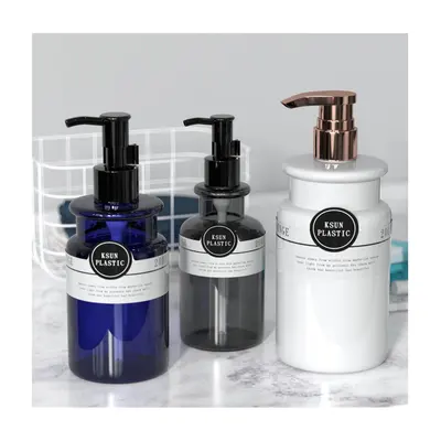 Chai PET tròn vai vuông (navy, trắng) – mã NXP0425