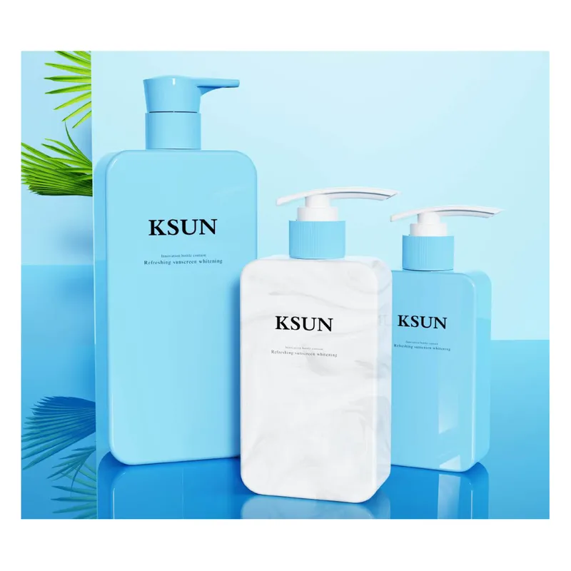Chai lotion vuông dẹt xanh – mã NXP0430