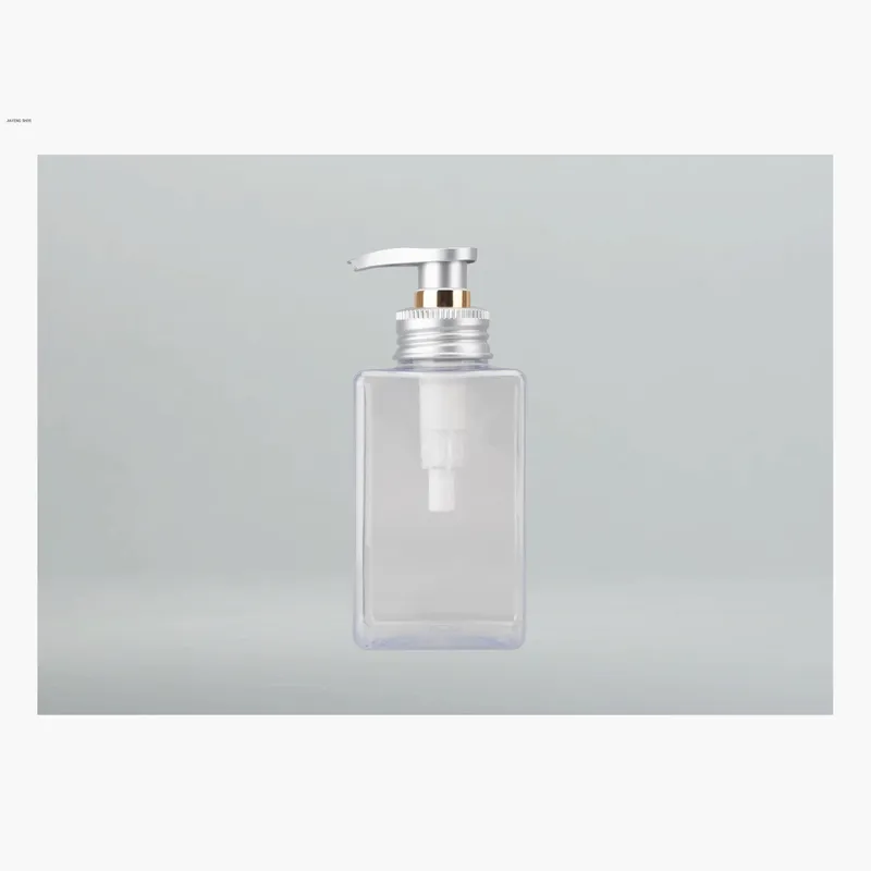 Chai PET vuông vòi mạ bạc – mã NXP0477