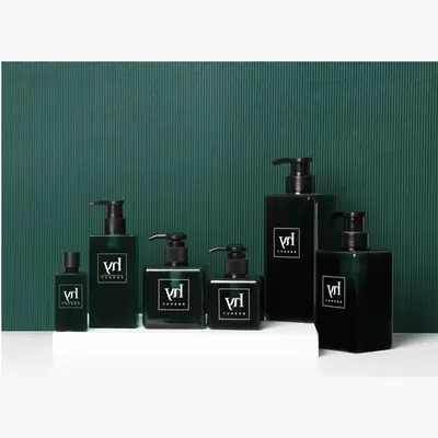 Chai PETG vuông xanh đen 400ml/250ml – mã NXP0530