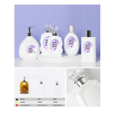 Chai PETG thành dày tím trắng 660ml – mã NXP0544