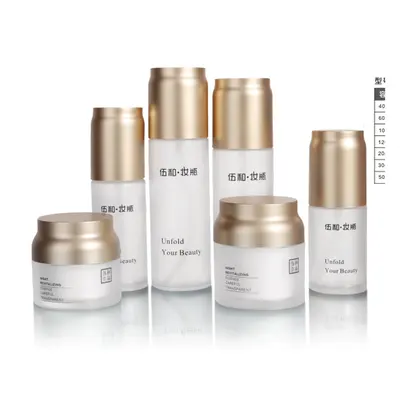 Bộ chai thành dày hồng cam nắp vàng – ảnh 2