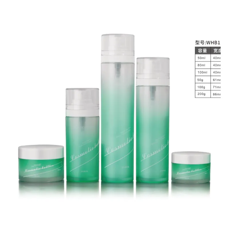 Bộ chai thành dày xanh lục chuyển trong – mã NXP0591