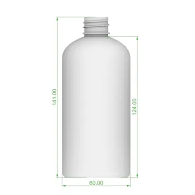 Chai PET trắng vai tròn (kích thước) – mã NXP0616