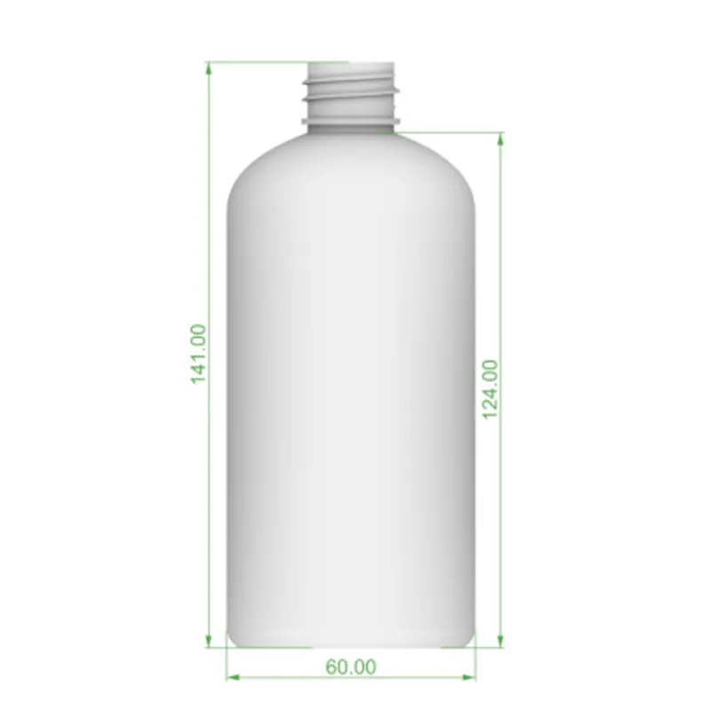 Chai PET trắng vai tròn (kích thước) – mã NXP0616