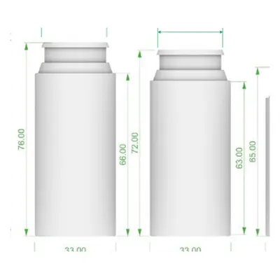 Chai tạo bọt PET trắng 150ml–80ml – ảnh 2