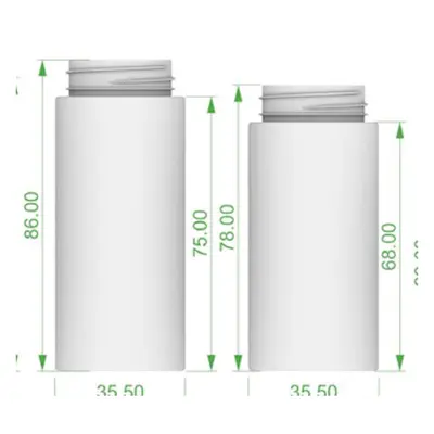 Chai tạo bọt PET trắng 100ml–60ml – ảnh 2