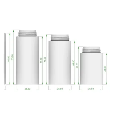 Chai tạo bọt PET trắng xanh 100ml–60ml – ảnh 2