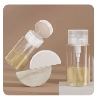 Chai PET trong nắp bấm tẩy trang – mã NXP0676