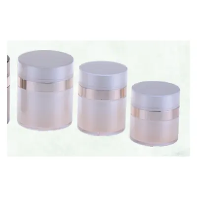 Bộ chai airless acrylic mờ nắp hồng vàng – ảnh 4
