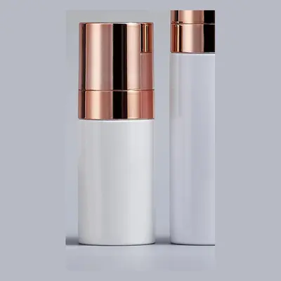 Bộ chai + hũ trắng nắp vàng hồng – ảnh 2