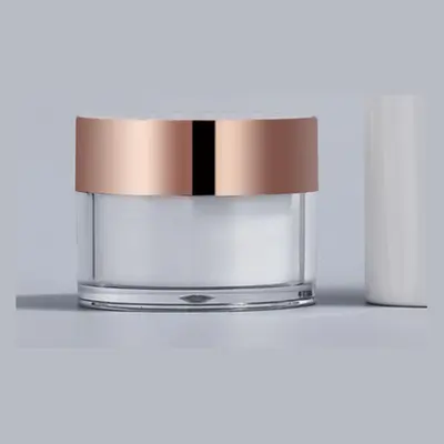Bộ chai + hũ trắng nắp vàng hồng – ảnh 3