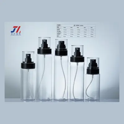 Chai xịt PET trong vòi đen nhiều cỡ – mã NXP0824