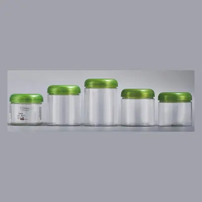 Hũ PET trong nắp xanh lá – mẫu 2 – mã NXP0829