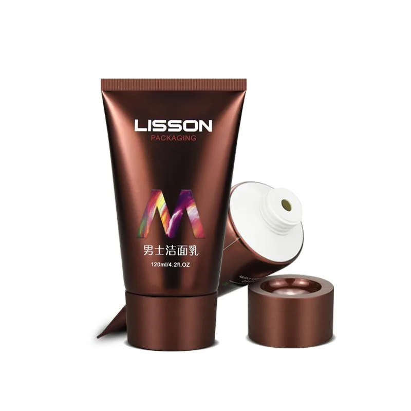 Tuýp Ø50 nắp vặn đỉnh cầu lõm vuông góc thân nâu – mã NXT0438