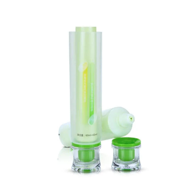 Tuýp 2 ngăn Ø40 miệng 4 lỗ nắp acrylic – mã NXT0569