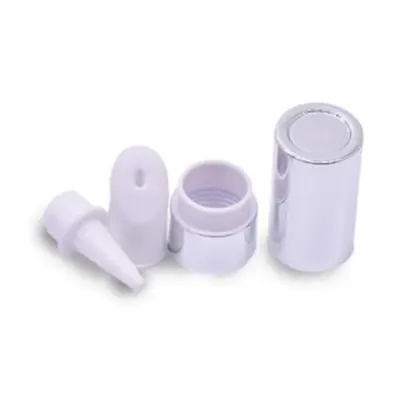 Đầu tuýp gốm / silicone trắng kem mắt nắp bạc – ảnh 2