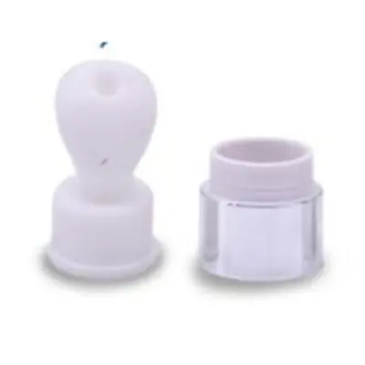 Đầu tuýp gốm / silicone trắng kem mắt nắp bạc – ảnh 6