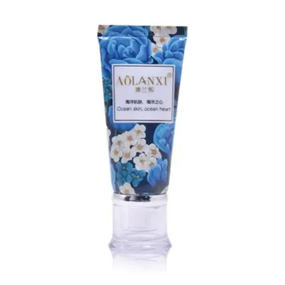 Tuýp in hoa xanh nắp tiến sĩ viền phồng Ø35 – mã NXT0749