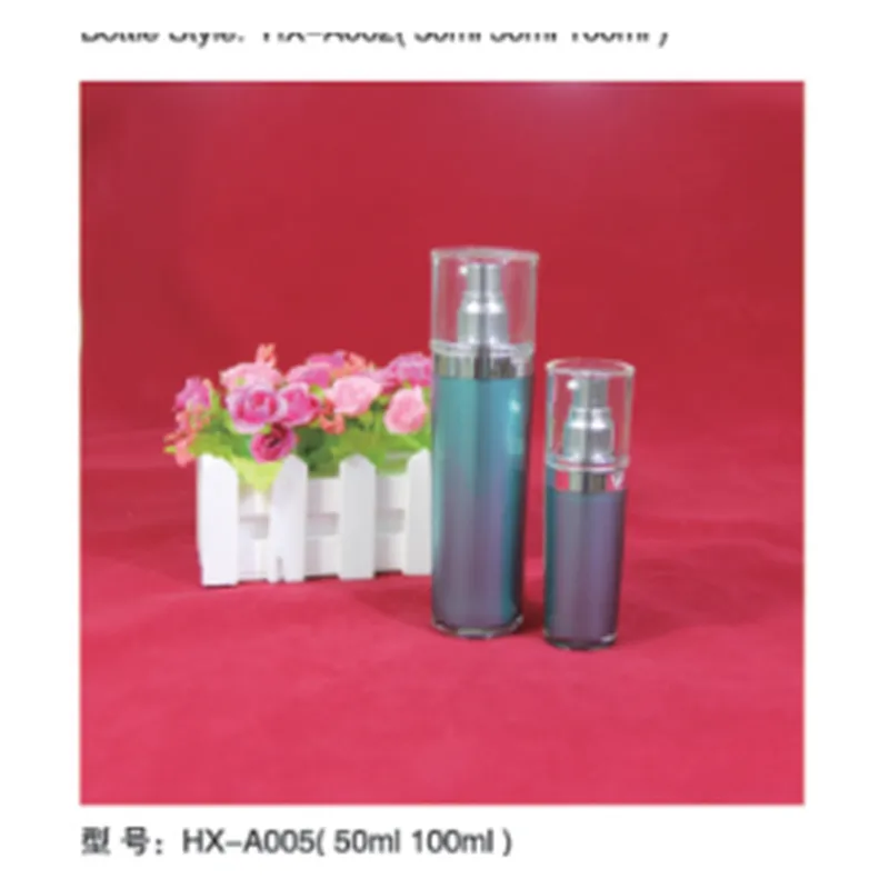 Bộ chai hút chân không acrylic xanh chuyển tím HX-A005 – mã NXT1586