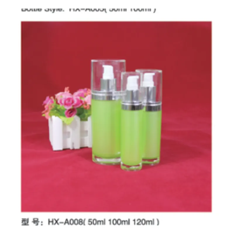 Bộ chai hút chân không acrylic xanh chuối HX-A008 – mã NXT1591