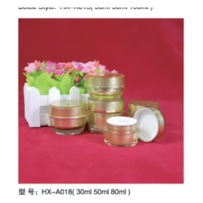 Hũ kem acrylic vàng hồng HX-A018 – mã NXT1604