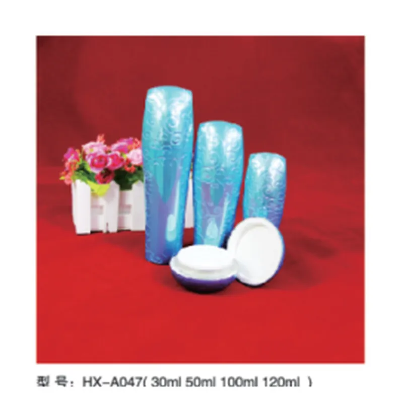 Bộ chai + hũ acrylic xanh vân băng HX-A047 – mã NXT1625